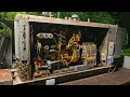 Rare 1950 Caterpillar D315 Three phase diesel generator under load. Ex US Navy. Newby Hall 2024