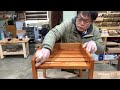 Making Red Wood Foot Stool / Woodworking