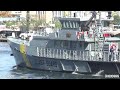 Dutch Caribbean Coast Guard cutter (Panter) approaching Parera naval base