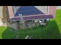 Aerial Video of Intex Ultra Frame 18 foot pool and SolarHeater Panels