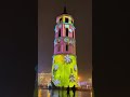 Light Show - Bell Tower, Vilnius, Lithuania