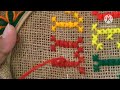 Cross Streets/Bengali N Stitch Pattern/Hand Embroidery Tutorial