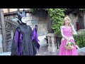 Maleficent plays a game with Princess Aurora! // Disneyland