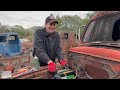 Will it Run? Awesome 1951 Ford tow truck left alone in a junkyard for 30 years!