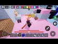 Ember is Op with fire 3 enchant and Critical Strike 2 enchant II Roblox Bedwars