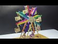 How to make a popsicle stick Ferris wheel.........!❣❣
