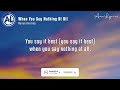 Ronan Keating - When You Say Nothing At All (Lyrics)