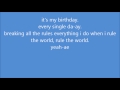 Anabel Englund Rule The World With Lyrics.
