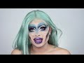 Alien Babygirl Makeup Tutorial + Afsister Mint Lace Wig Review | Morphine Love Makeup