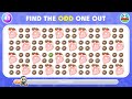 Find the ODD One Out - Find the ODD Number and Letter ✅ 60 Easy, Medium, Hard Levels | Emoji Quiz