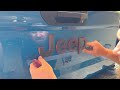 How to debadge your Jeep Gladiator | DIY | How to remove decals and tailgate emblem