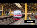 Kedatangan dan Keberangkatan KRL Commuter Line JR205-58 DP ex Musashino Line di Stasiun Gondangdia