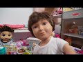 Baby alive doll 24 Hours at grocery store challenge with MrBeast doll