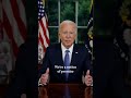 President Biden address the nation from the Oval Office.