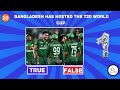 Cricket Quiz True or False | Cricket General knowledge Quiz True or false