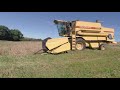 Sam with New Holland TX34 combine at Grange