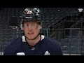 Patrik Laine demonstrates the art of his famous one-timer | BLUE JACKETS LIVE