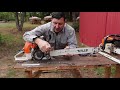 Why Loggers Run Upside Down Chainsaw Bars