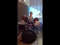 Nephew on drums
