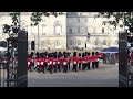 Beating Retreat 2023  massed bands of the Guards Division marching from Wellington Barracks