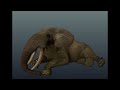 Roblox mosaic survival/ elephant resting animation sneak peak