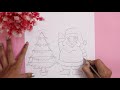 How to draw Santa Claus | Santa Claus Easy Draw Tutorial | Christmas tree drawing | Artistica