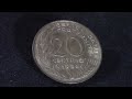 1984 France 20 Centimes  Found Coin Roll Hunting Quarters