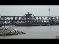 DOUBLE DECKED SWING BRIDGE ACTION WITH TRAIN AND BARGE TRAFFIC! BNSF, AMTRAK, AND DRONE VIEWS!