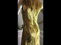 Erdem Gold Velvet Palmer Dress