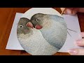 LOVE BIRDS WATERCOLOUR PAINTING | Requested Drawing & Painting For Beginners | Draw With Me