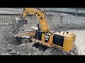 Amazing Caterpillar 6015B Excavator Loading Caterpillar 775E Dumpers -Sotiriadis Mining Works