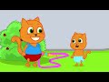 Cats Family in English - The Blot Ruined The Outfit Cartoon for Kids