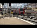 Suburban and Fast Train Arrive, Rush Hour in Santa Apolónia