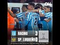 Racing Club 3=0 Sportivo Luqueño/ Narración de Radio La Red Pipi Novello/ Copa Sudaméricana 🏆