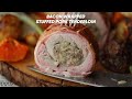 Stuffed Pork Tenderloin Wrapped in Bacon