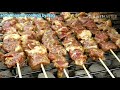 Grilled Thai-Style Beef Skewers| Asia Street Food|Ci Nqaij Nyuj noj Qab Heev