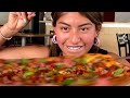 🍕UNA SEMANA COMIENDO PIZZA 🍅🍍🤤 ¿PROBÉ TODOS LOS SABORES? Una Estaba Cruda 🤢 | CONNY MERLIN