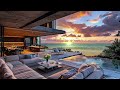 Saxophone Sunset Beach | Relaxing Sunset Afternoon Tunes with Ocean Waves: Sweet Saxophone Sound