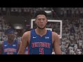 NBA 2K24 coop gm 2029 playoff run vs pistons 0/1