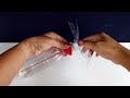 Plastic Bottle fan powered by a rubber band | พัดลมขวดน้ำ ใช้หนังยางหมุน