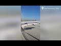 Plane Wing Falls Off