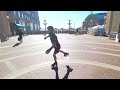 Street Skating With A Quad Skater In Boston