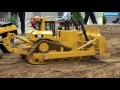 GIGANTIC CAT CATERPILLAR DOZER AT WORK RC MODEL SCALE 1:8 / Fair Leipzig Germany 2016