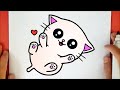 HOW TO DRAW A CUTE BABY KITTEN