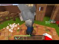 continuing playing one block Minecraft with friends