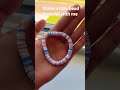 Make a clay bead bracelet with me