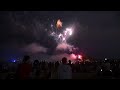 Amazing Canada Day 2022 Fireworks . Ashbridge Bay, Toronto Fireworks . Colorful Evening