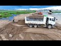 Part 2 Is Fantastic Bulldozer, Wheel Loader & Dump Truck Filling The Sand Operators