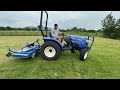 HOW TO - Use our Fleming finishing mower on our Iseki Compact Tractor TLE3400