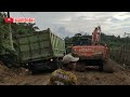 Hujan Jadi Bencana Bagi Driver Truck | Operator Excavator & Greder Berjuang Habis-habisan